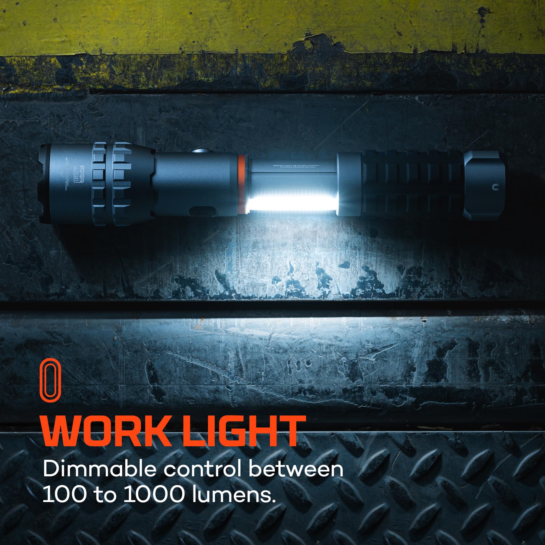 NEBO Slyde King 4K Linterna y Luz de Trabajo – 4.000 Lm + COB 1.000 Lm | 7 Modos | Slide-to-Reveal Patentado | Zoom 4x | Rojo Emergencia | Base Magnética | IPX7 | USB-C