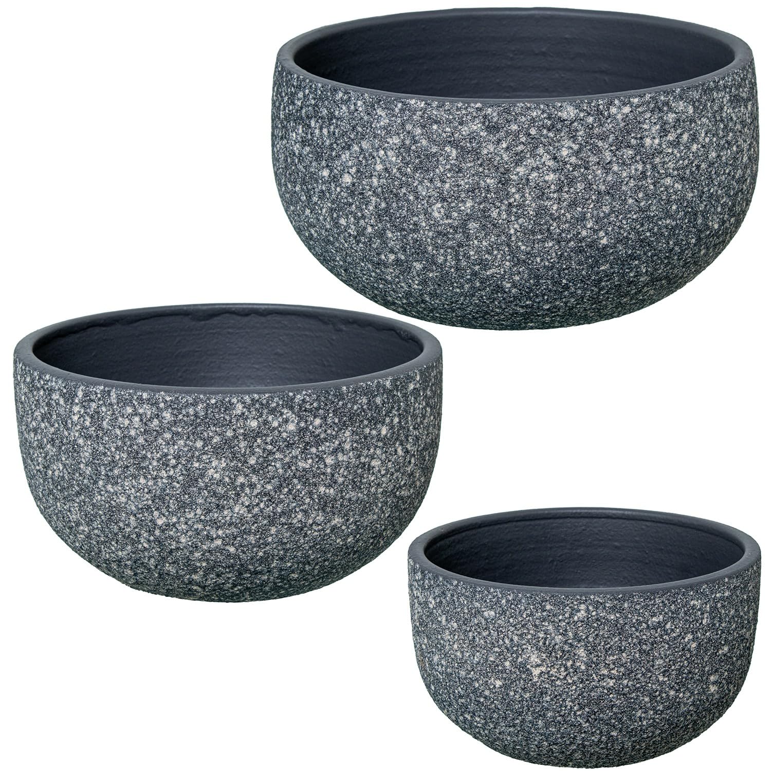 Pots en céramique au design anthracite minimaliste et chic