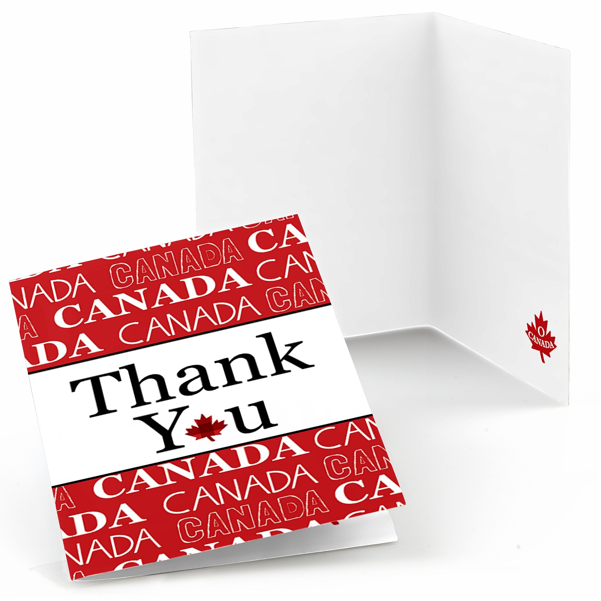 Can I Fax a Thank-you Note? 洋書 Big Dot of Happiness Canada Day - Canadian Party Thank You Cards