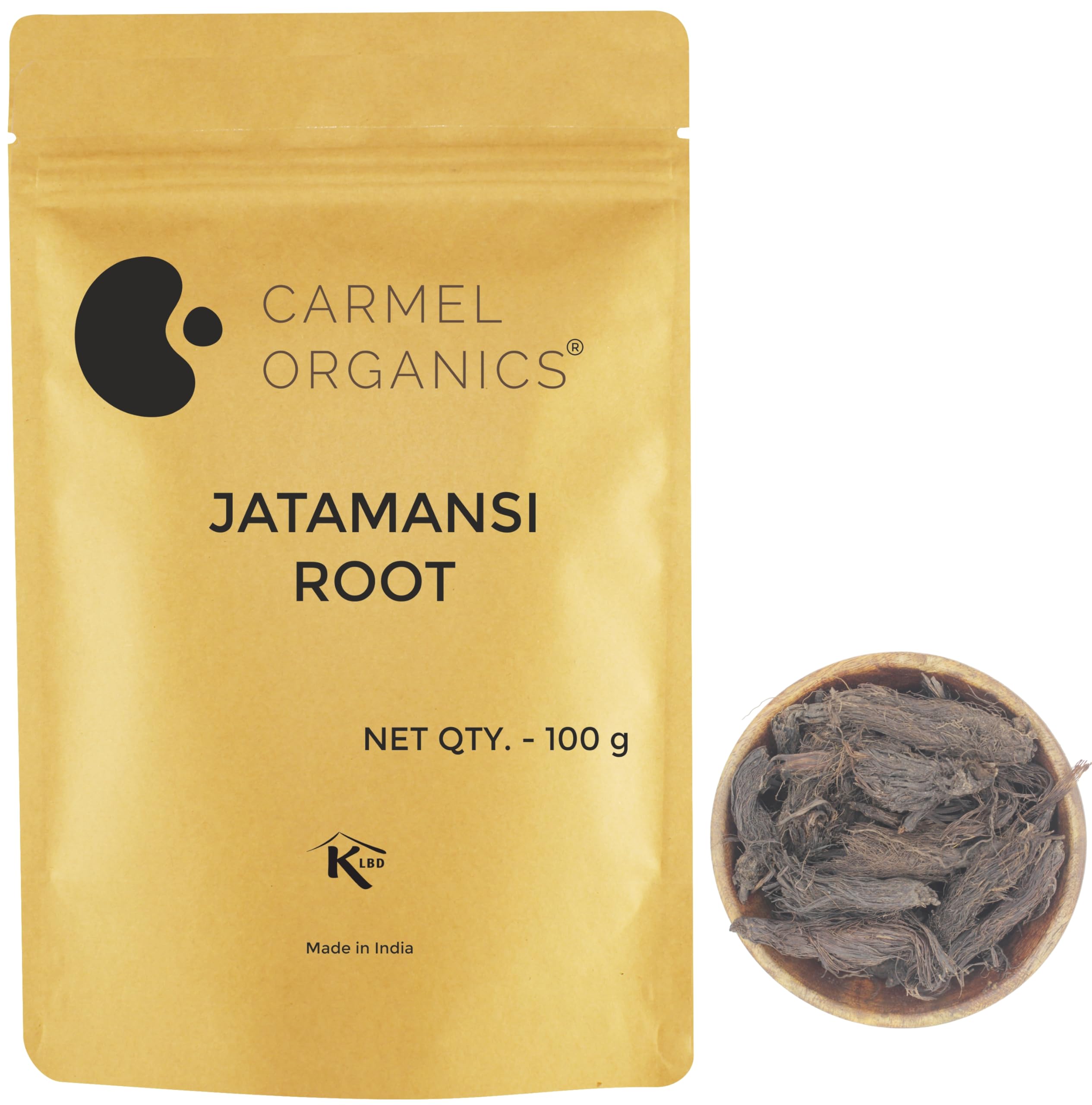 CARMEL ORGANICS Jatamansi Roots Whole 100 Gram | Natural Spikenard (Nardostachys jatamansi) | Calming Musk Root for Stress, Hair & Sleep, No Added Preservatives, Non GMO-image-48