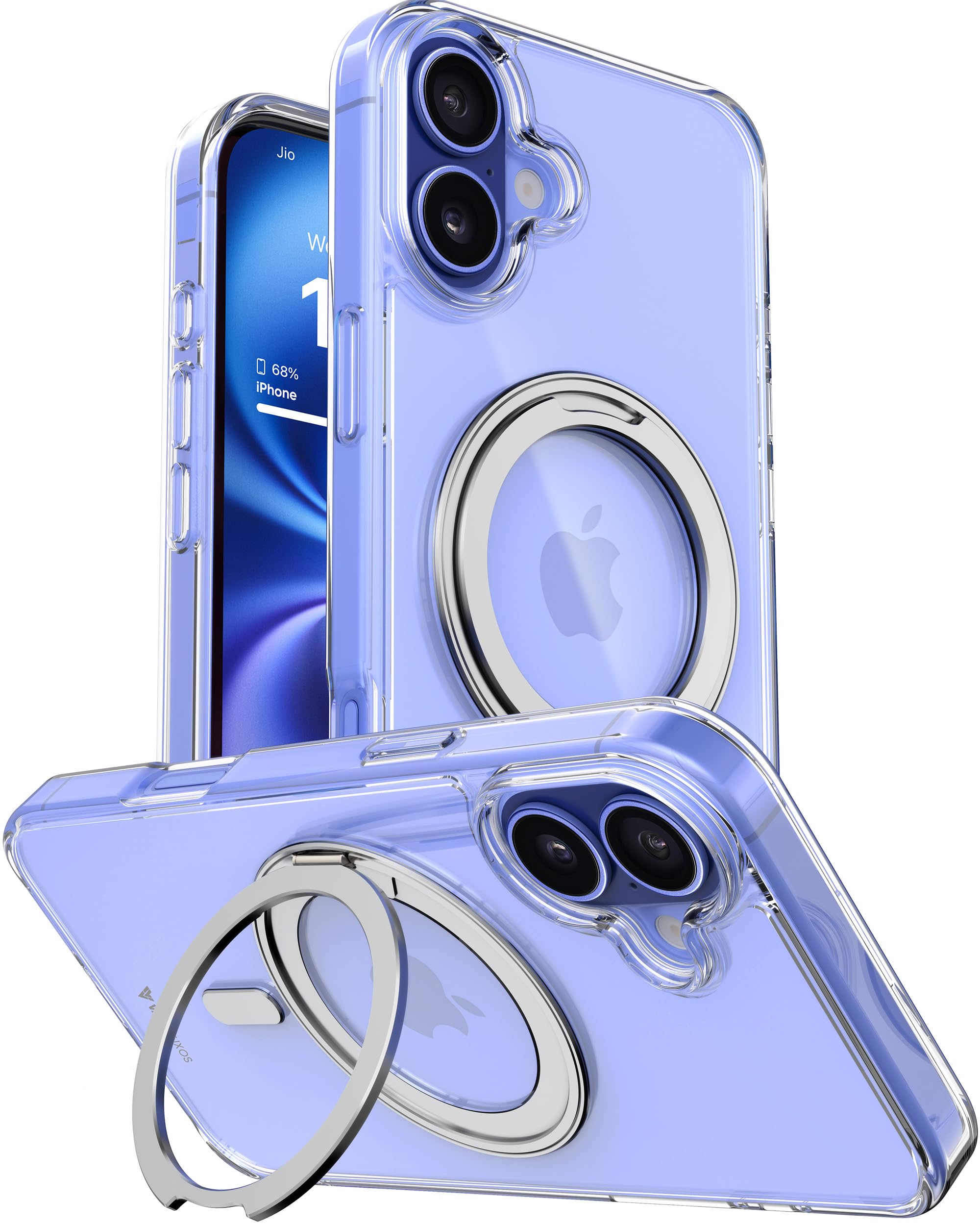 eller santé® M-Kick Back Cover Case for iPhone 16 with Magnetic Ring Metal Kickstand Camera Screen Protector TPU Shockproof 10ft Drop Protection Compatible with Mag-Safe- Clear (B0DGQ2KLS8) Amazon Price History, Amazon Price Tracker