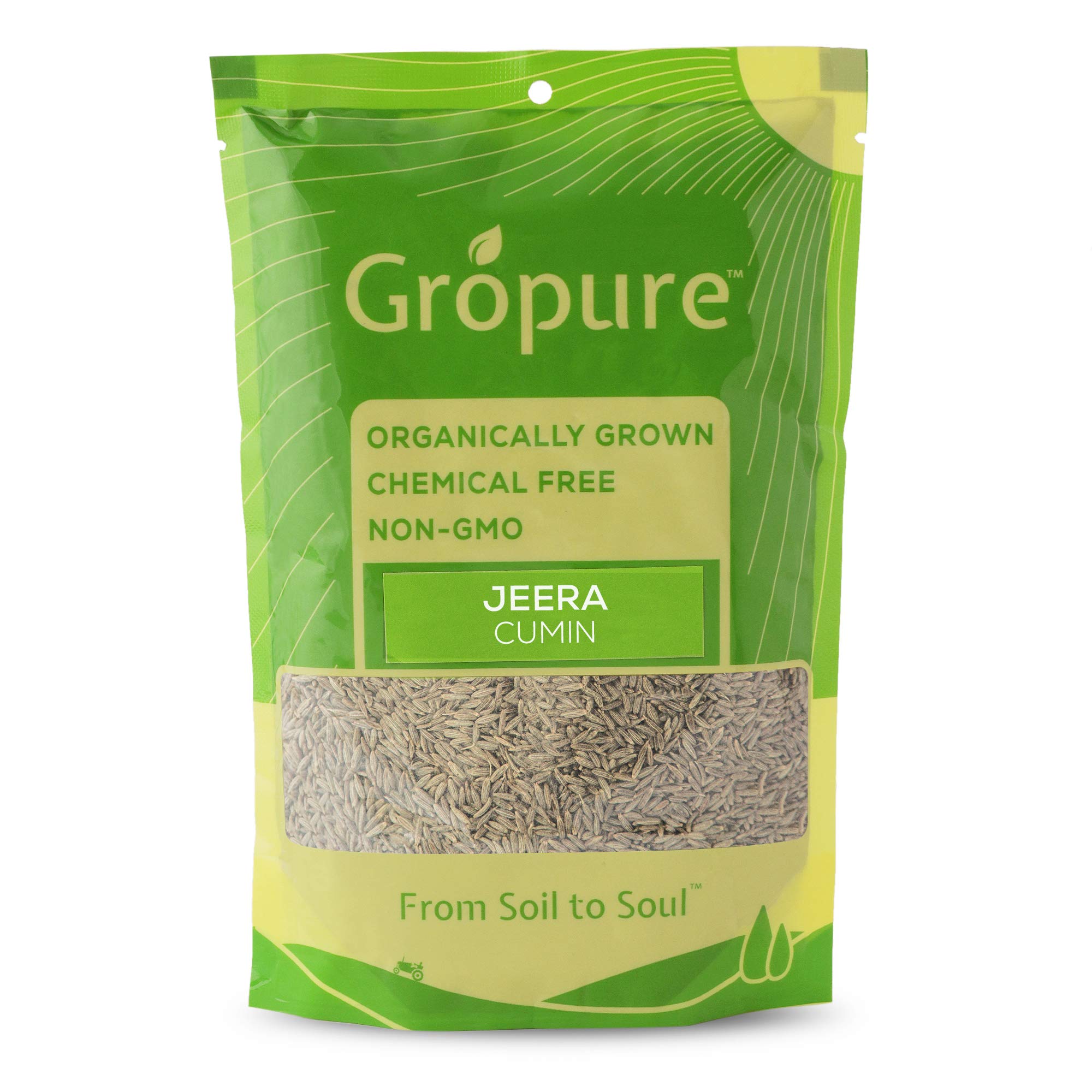 GroPure Organic Jeera - 400g I Cumin Seeds I Excellent Medicinal Properties I Authentic Aroma, Colour and Texture I Presrvative Free I Minimal processing done after harvest and hence all nutrients are preserved I Enjoy the taste of real Indian Spices (B08562GXQF) Amazon Price History, Amazon Price Tracker