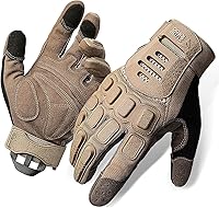 Vista 9 de ZUNE LOTOO Touchscreen Tactical Gloves Men with TPR Finger Impact Protection & Palm Padded for Motorcycle Airsoft Paintball Range Work
