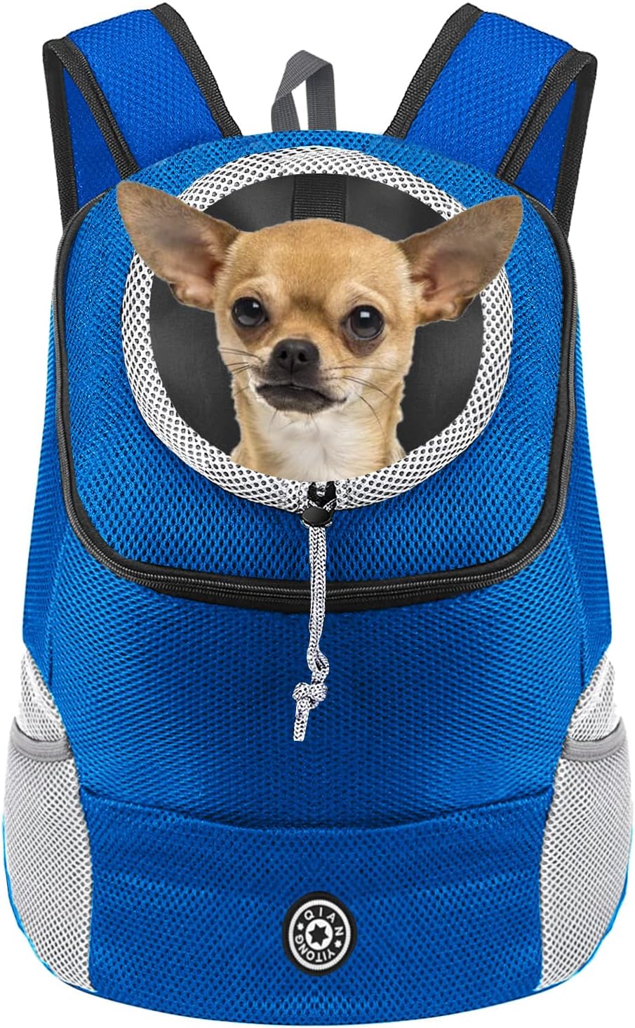 SMONT Dog Carrier Backpack Puppy Dog Front Pack with Breathable Head Out Design Soft Comfortable Backpack Carrier for Small Medium Dogs…