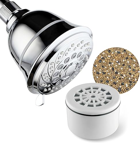 Miniatura 6 de AquaCare by HotelSpa 1139 - Cartucho desechable enriquecido KDF para filtro de ducha universal compacto o cabezales de ducha filtradosduchas de mano