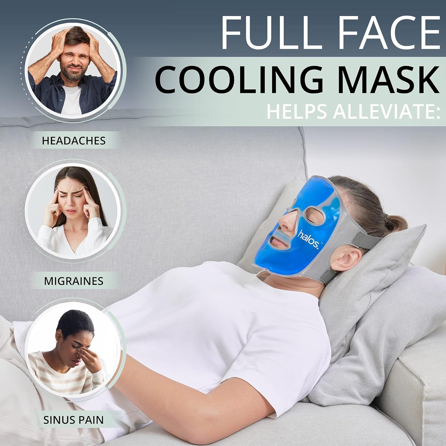 MyHalos Heat Eye Mask & Ice Face Mask Bundle