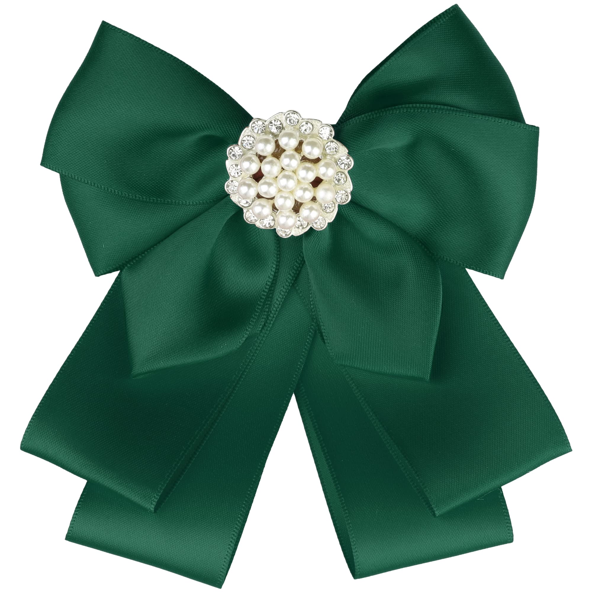 Women School Uniform Faux Ribbon Bowknot Pin Collar Necktie Bow