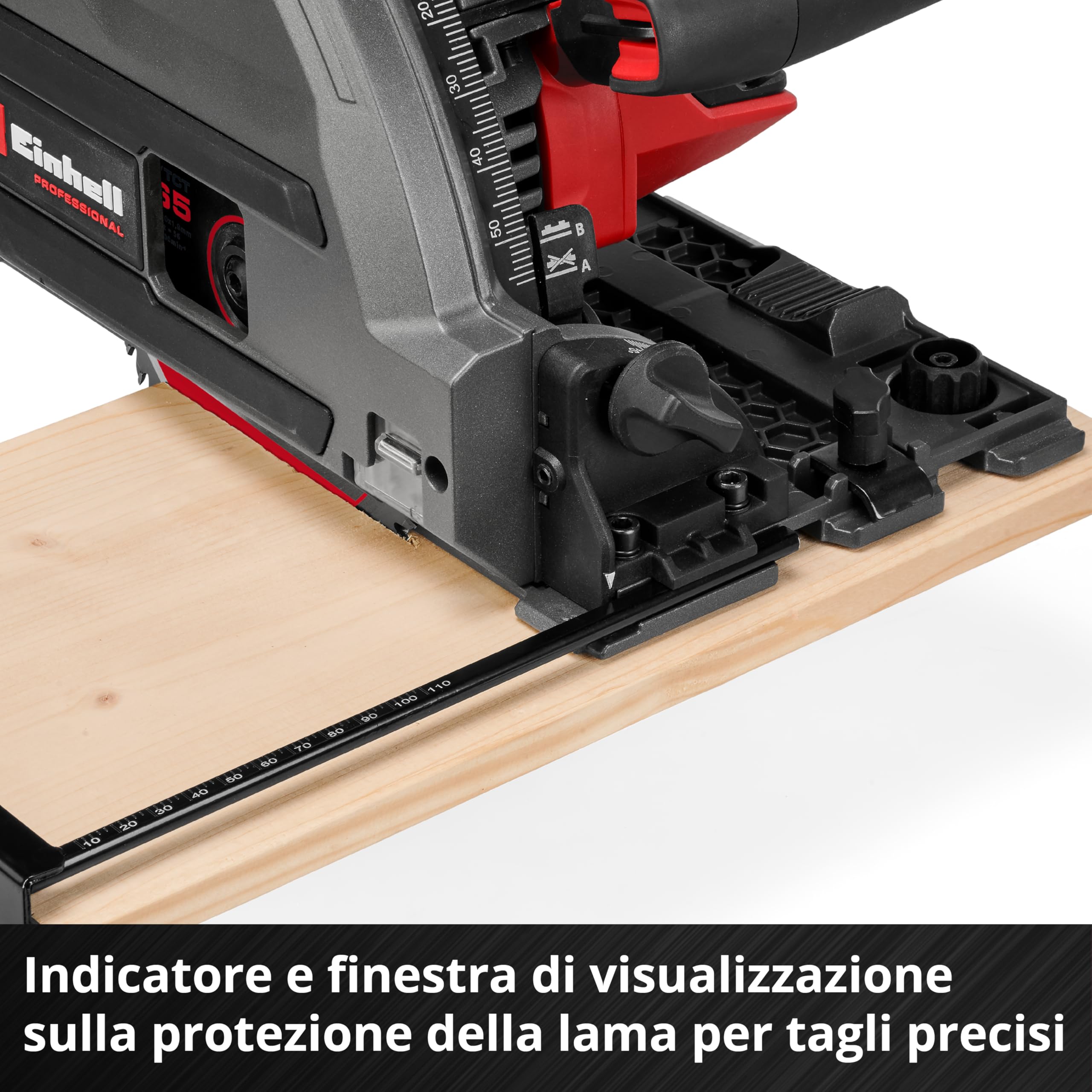 Sega a immersione Einhell Professional TP-PS 18/165 Li BL - Solo Power X-Change (18 V, Ø 165 mm, lama, Brushless, profondità di taglio 56 mm, installazione senza attrezzi, batteria esclusa)