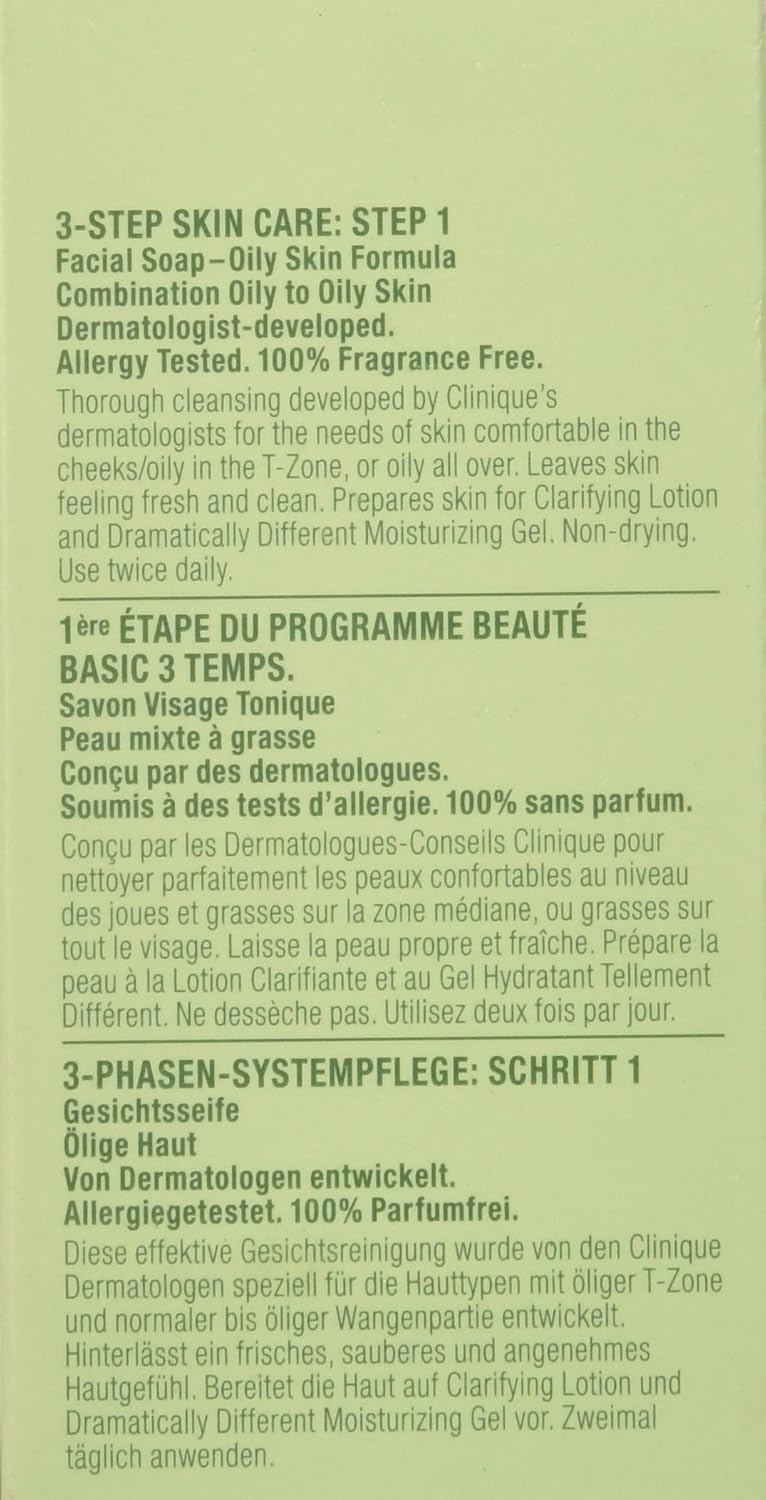 Clinique Facial Soap Refill, Oily Skin Formula, 3.5 Ounce : Beauty & Personal Care