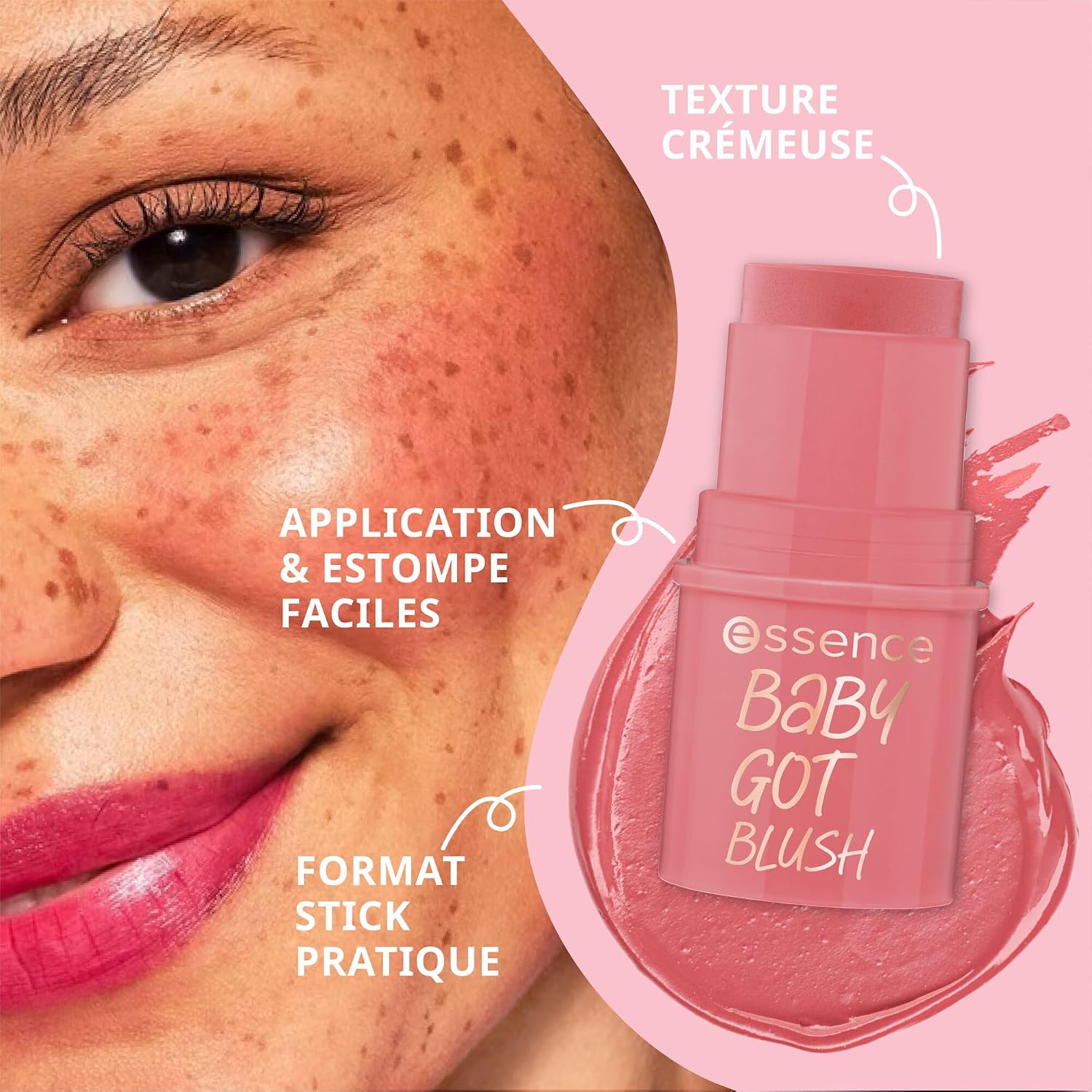 essence Róż Baby got blush, natychmiastowy wynik, naturalny, zroszony (5.5g)