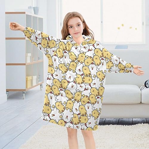 Miniatura 5 de Wearable Blankets for Kids, Soft Warm Cozy Oversized Blanket Hoodie, Gifts 3-14 Y Boys Girls Teens with Pocket