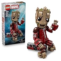 LEGO | Marvel Groot in Tuta da Ravager - Action Figure Giocattolo da Collezione per Supereroi