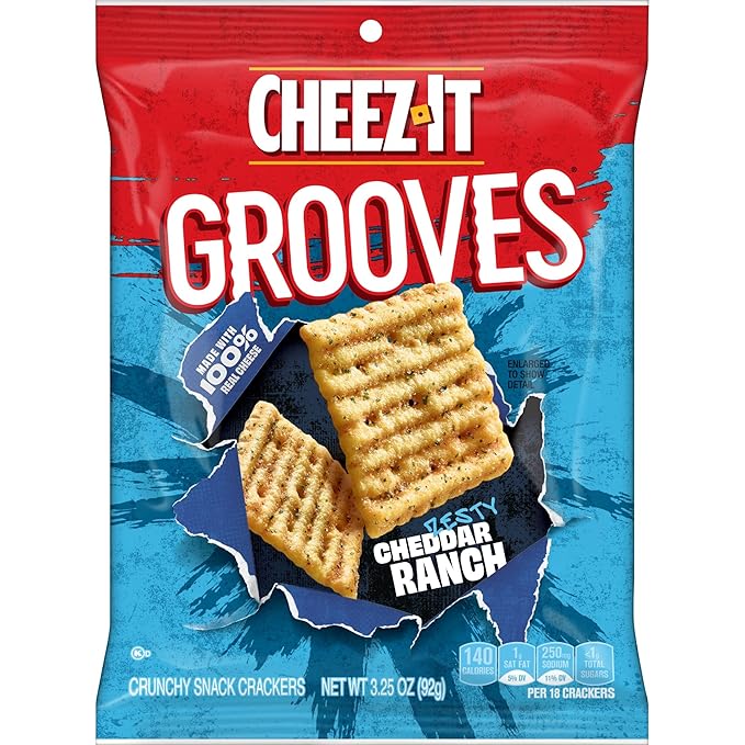 Galletas Cheez-It Grooves Queso Cheddar Ranch, Pack de 6 miniatura 8
