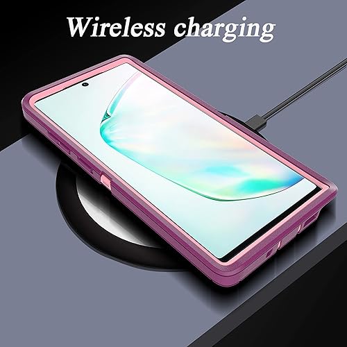 Miniatura 7 de YmhxcY Note 10 Plus - Funda con película de TPU flexible autorreparable (paquete de 2) y película protectora de pantalla para el lente de la cámara