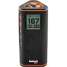 Bushnell Golf Wingman View Golf Speaker | GPS Audible & Visual Distances, Hazard Detection, Remote Control, Magnetic Cart Mount