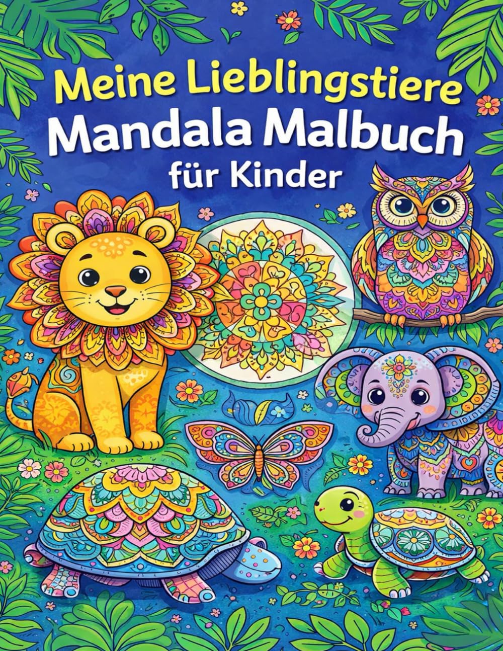 Meine Lieblingstiere – Mandala Malbuch für Kinder: Zauberhafte Tier-Mandalas zum Ausmalen – Für Kinder 60 Seiten
