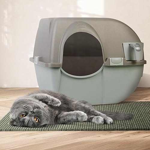 Omega Paw NRA15 Self Cleaning Litter Box Regular — close-up of materials and construction quality