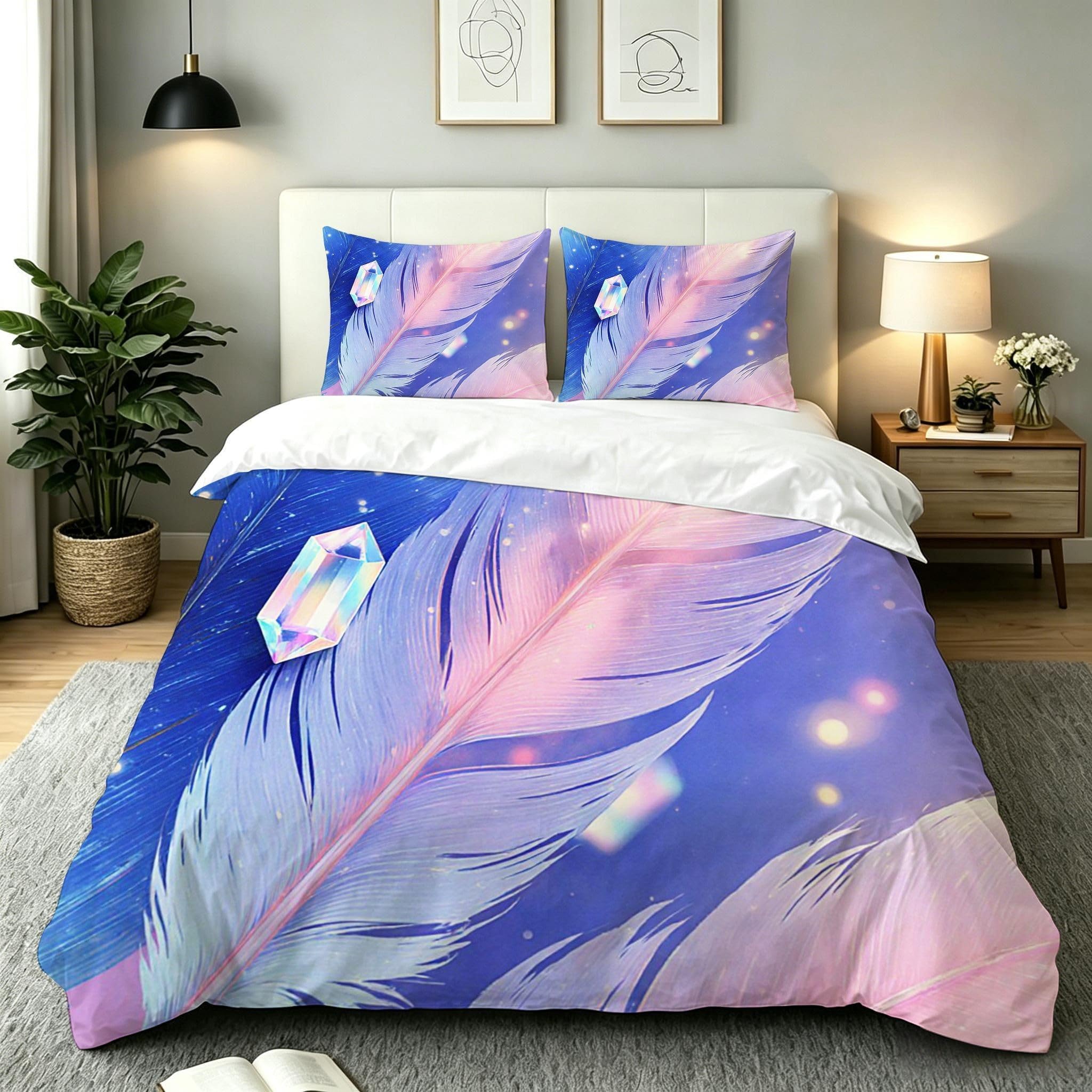 Copripiumino Matrimoniale Fiori Grigi 260x240, AW5394 | Traspiranti Durevoli Copripiumino per Tutta la Famiglia, Biancheria da Letto Matrimoniale Microfibra per Tutte le Stagioni
