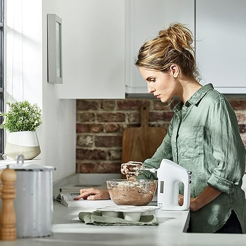Miniatura 7 de Kenwood Batidora de mano, batidor eléctrico, 5 velocidades, amasadoras y batidores de acero inoxidable para mayor durabilidad y resistencia, 450 W,