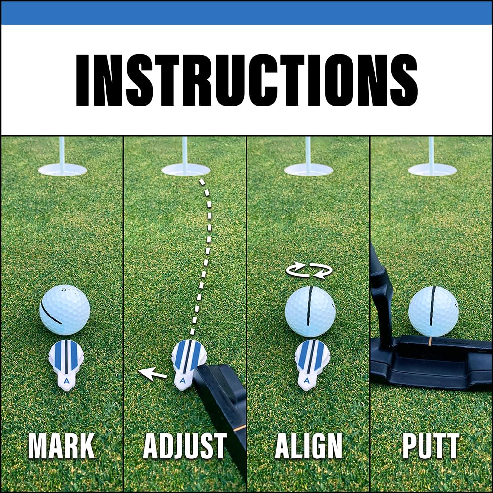 Set De Golf Malbon – Marqueur Magnétique + Réparateur De Pitch – Métal – Blanc – Scotty USA