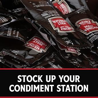 Heinz Malt Vinegar, 200 per Case, Single Serve 9 gm. Packets