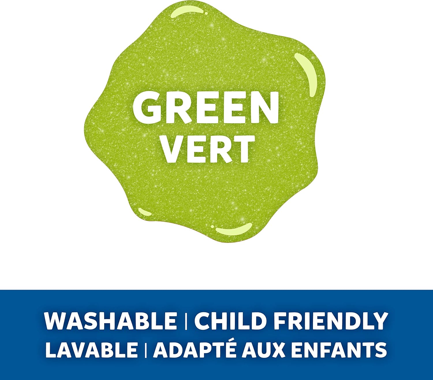 Elmer’s PVA Glitter Glue | Green | 177 ml | Washable, Kid-Friendly and No Run | Great for Making Slime and Crafting | 1 Count