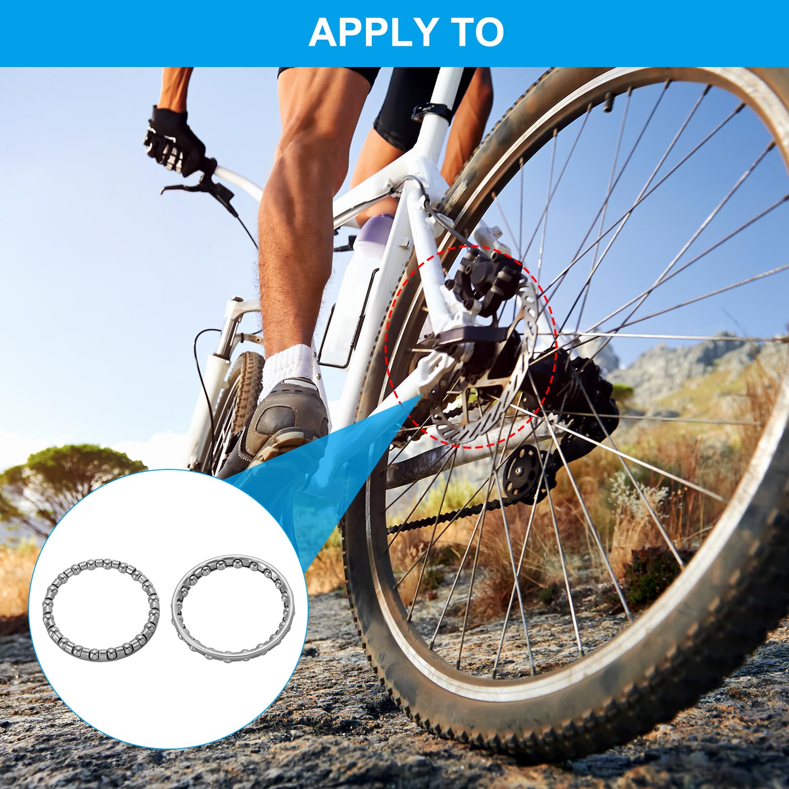 PATIKIL Cuscinetto a Sfera per Pedivella Bici 3/16 Pollici x 20 Sfere, 4pz Cuscinetti Bicicletta in Acciaio Inossidabile Ricambi Accessori per Forcella Anteriore per Mountain Bike, Argento