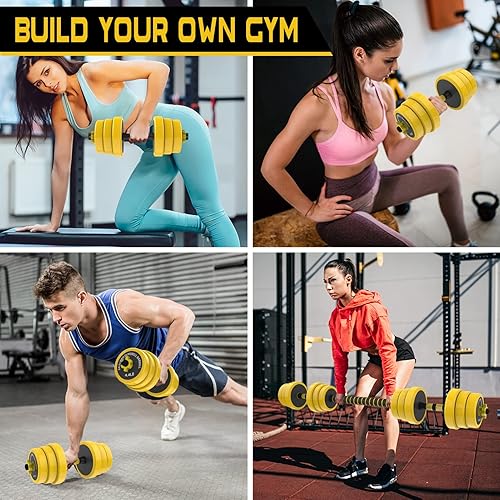 Miniatura 8 de Balelinko Equipo de gimnasio en casa Entrenamientos Entrenamiento de fuerza Pérdida de peso Pilates Pesos Yoga Sets Pesos Pesos para mujeres,