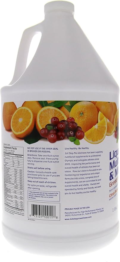 1st Step for Energy Vitaminas y Minerales Sabor Cítricos 1 Gal miniatura 6