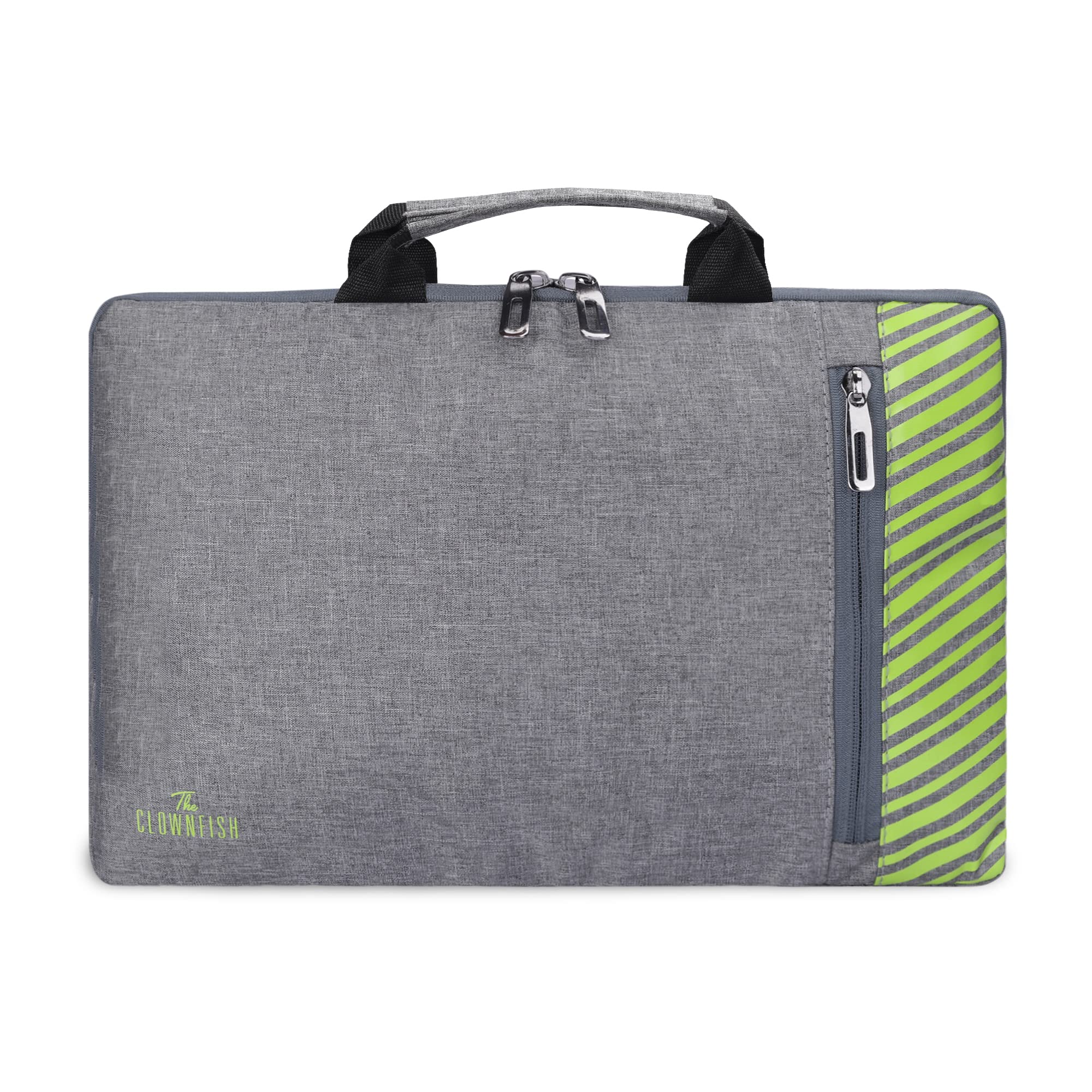 THE CLOWNFISH Rex Series Polyester Unisex 15.6 Inch Laptop Bag Tablet Case With Comfortable Carry Handles (Grey) (B0BQ6V5B28) Amazon Price History, Amazon Price Tracker