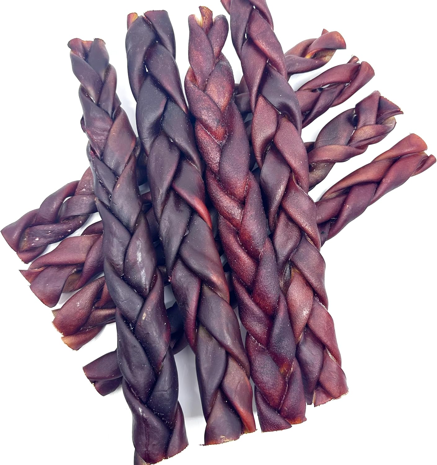 12 inch Braided Beef Collagen Sticks for Medium to Large Dogs - Dog Dental Chew - 5 Pack - Odour Free, Rawhide Free, Long Lasting Alternative to Bully Sticks, All Natural, Protein Rich