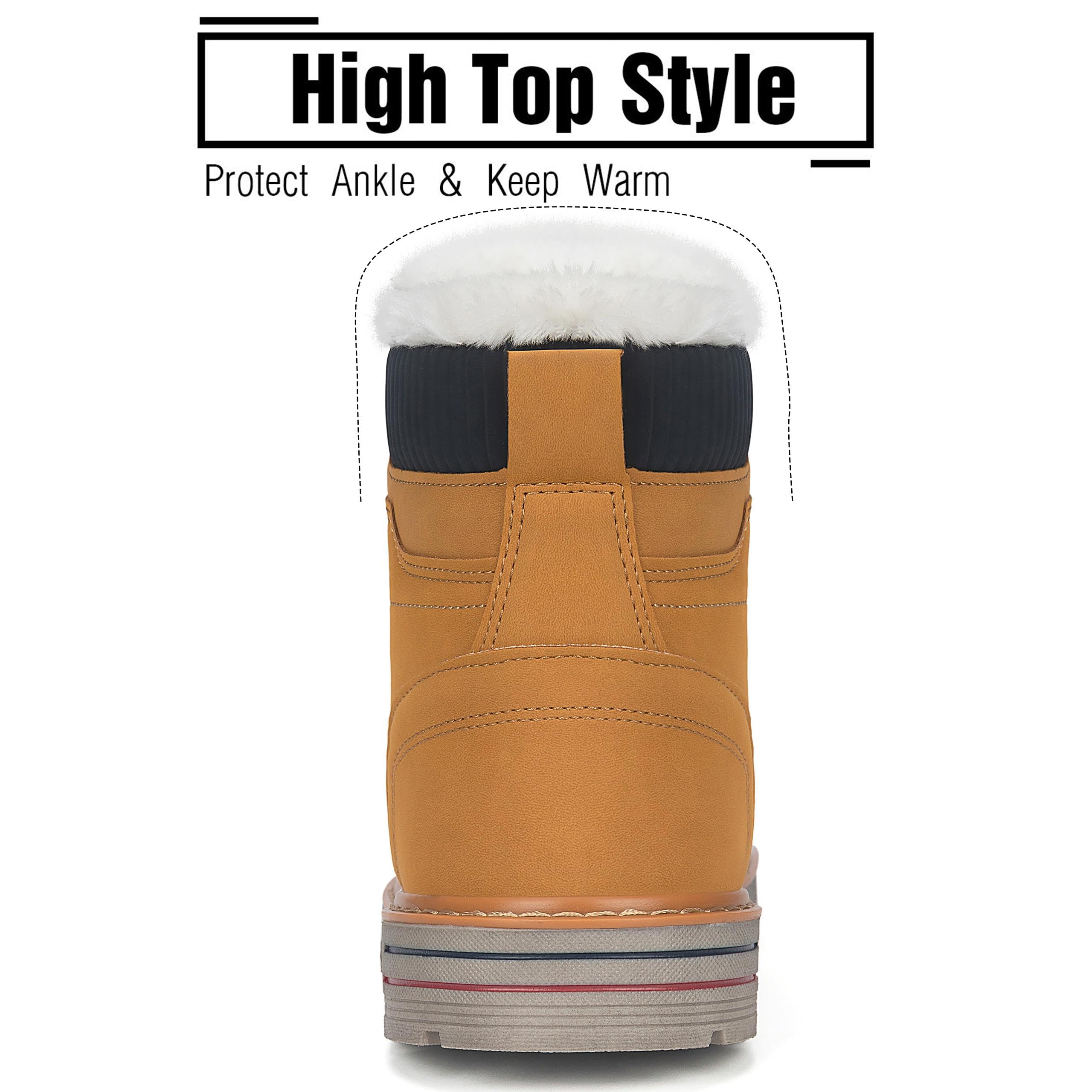Mishansha Stivali da Neve Antiscivolo Stivaletti Invernali 36-48 EU | Stivaletti da Trekking, Donna, Uomo，Outdoor, Jogging， Classiche