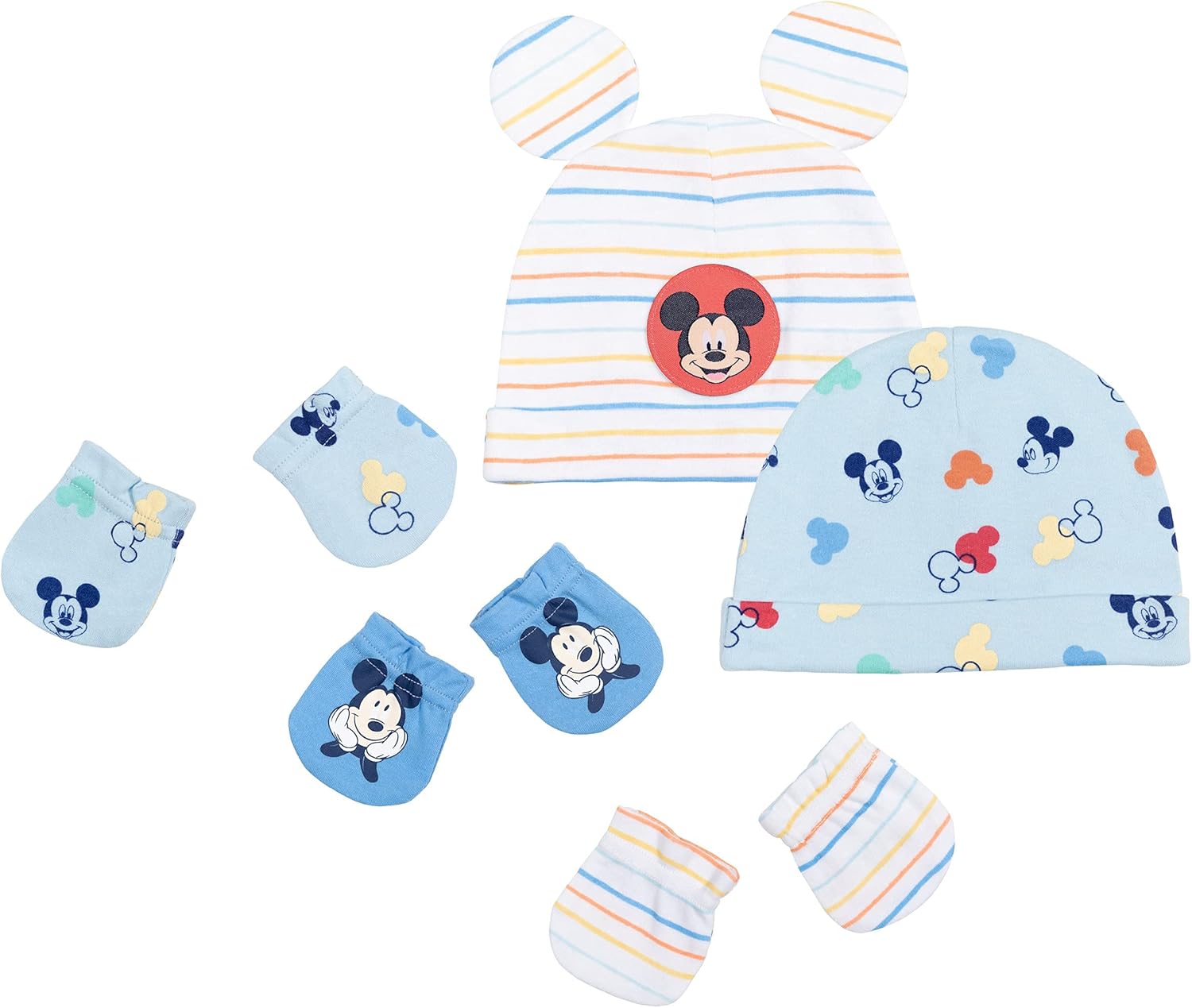 Disney Mickey Mouse Baby Boys Coverall Bodysuits T-Shirts Pants Accessories and Blanket 15 Piece Layette Set 0-6 Months Blue/Yellow: Clothing, Shoes & Jewelry