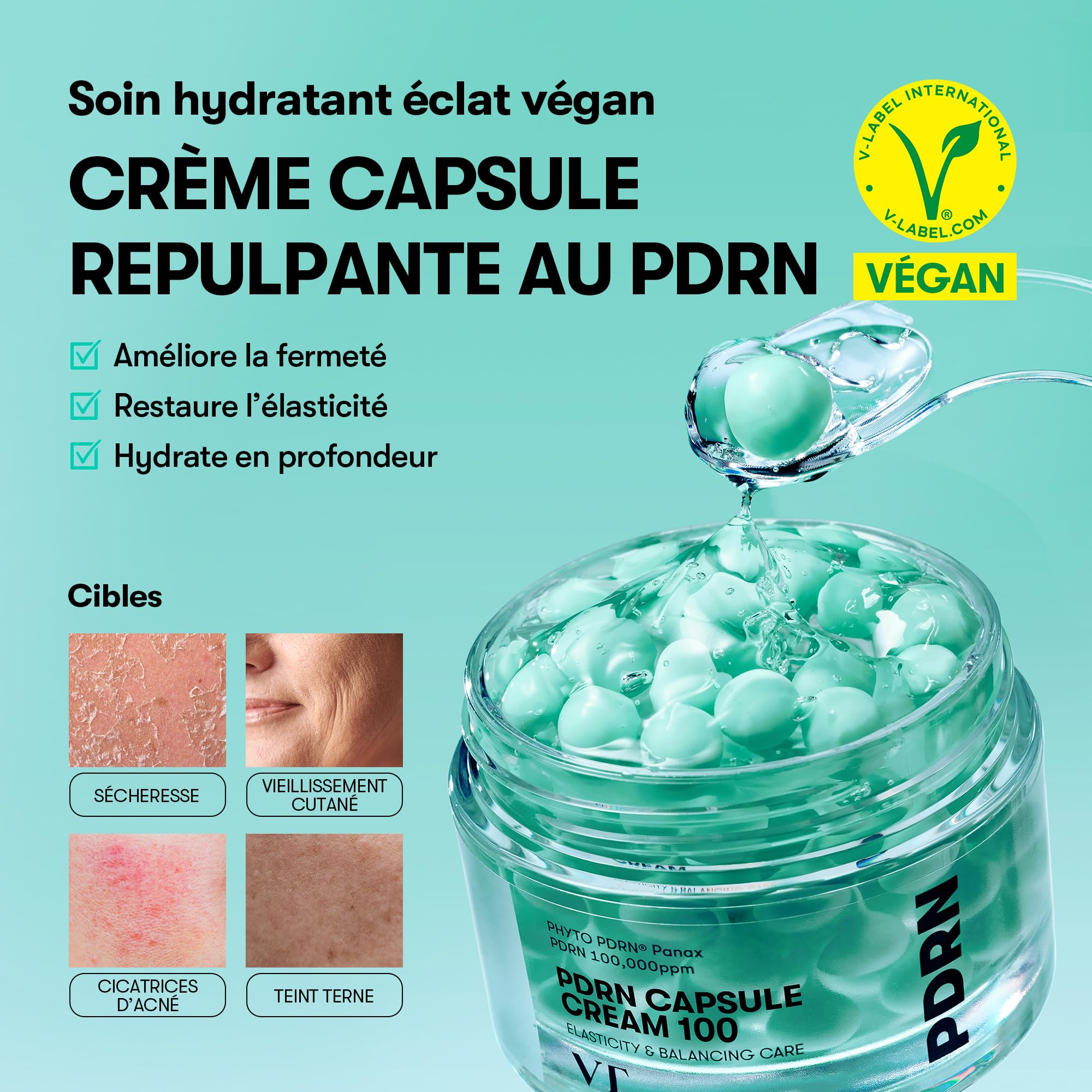 Amazon.com: VT COSMETICS PDRN Capsule Cream 100, 1.69 fl. oz