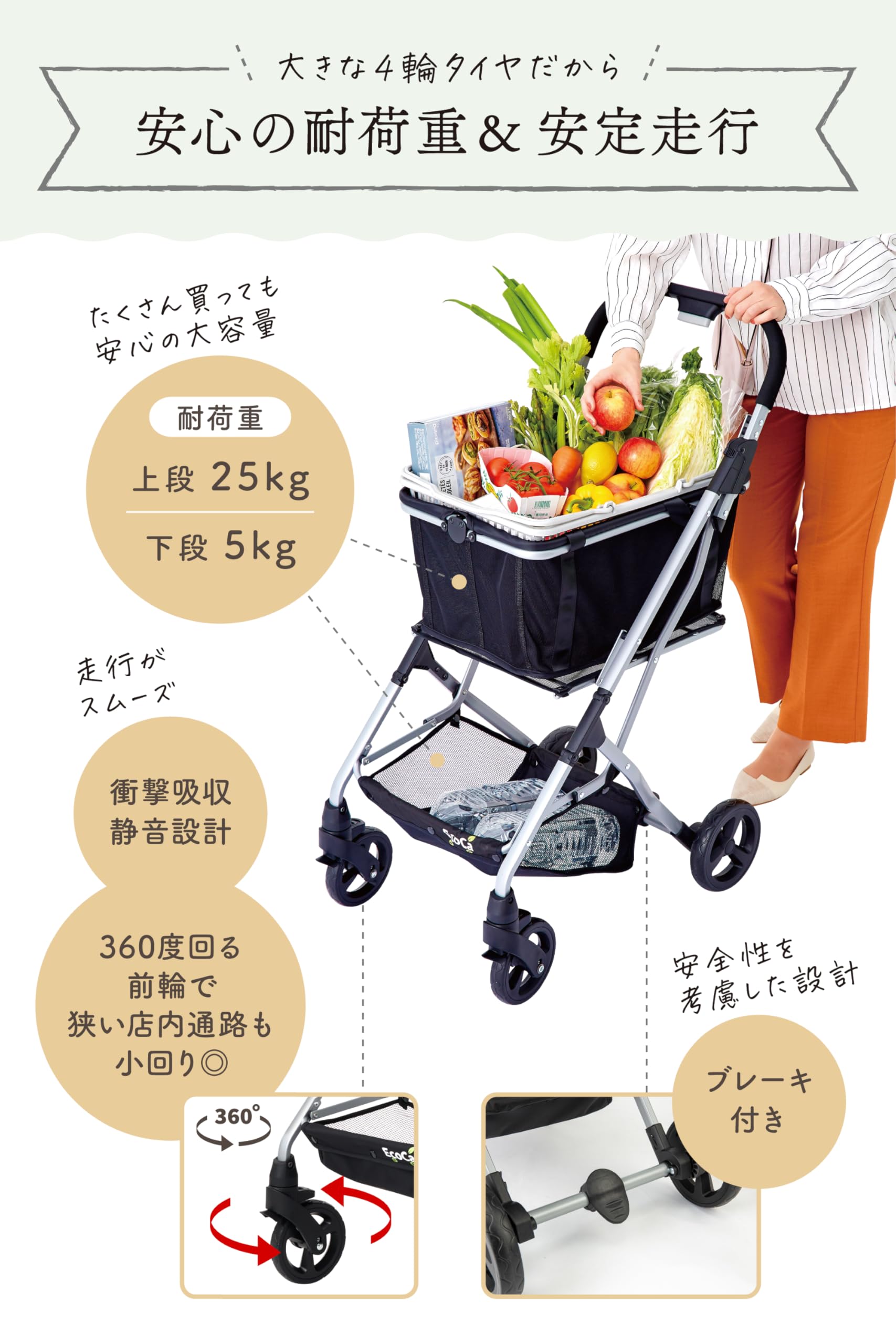 Eco Ca ショッピングカート EcoCa(エコカ) ショッピングカート 通販【ニッセン】