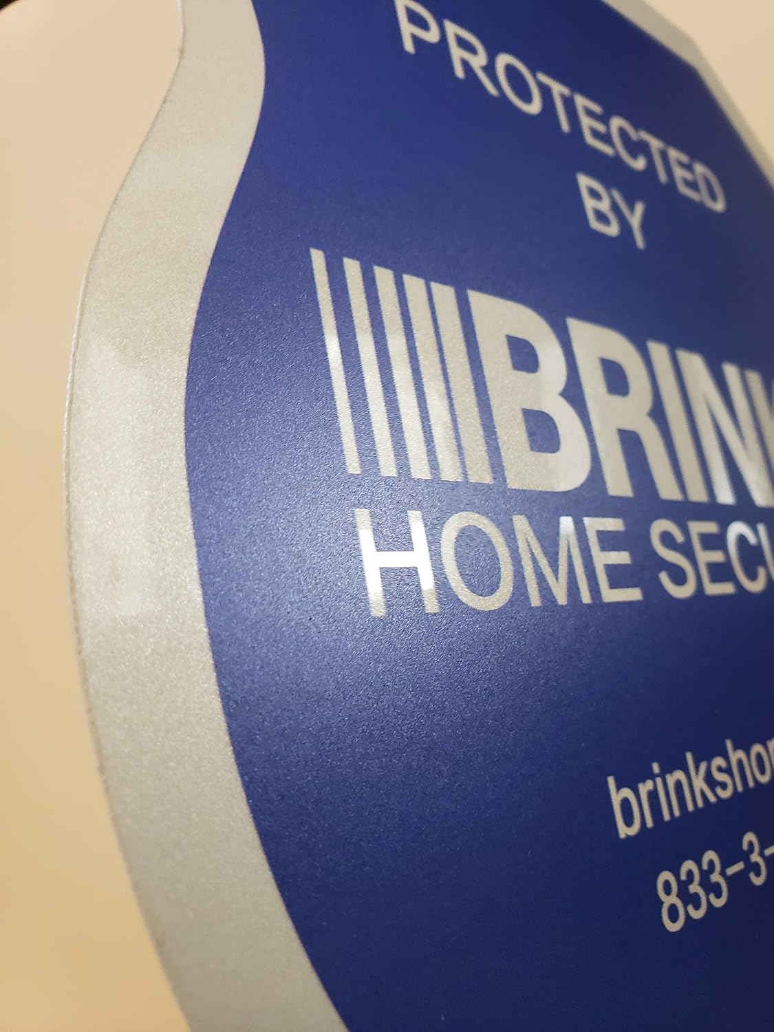 2 New Brinks Security Yard Signs Blue