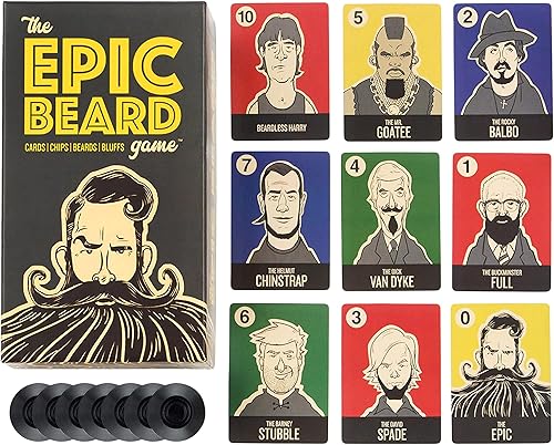 Miniatura 6 de The Epic Beard Game, divertido juego de cartas para divertidas noches de juego de fiesta, 3 a 8 jugadores a partir de 8 años