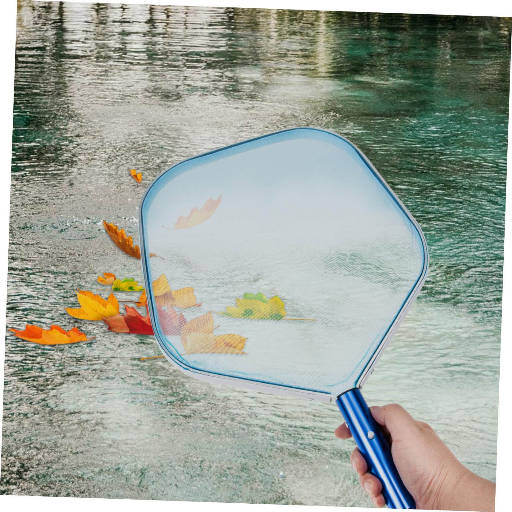 Feinmaschiger Pool Laubkescher mit Aluminiumrahmen für Schwimmbadreinigung