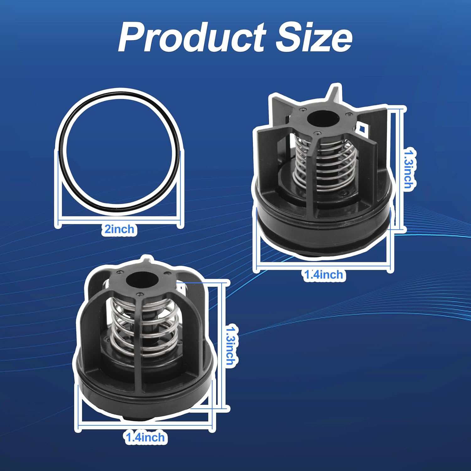 3/4" First (0888520) and Second (0888521) Check Repair Kit Compatible with 009M3 Reduced Pressure Zone Assembly