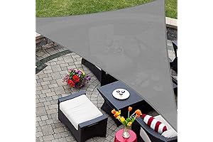 ASTEROUTDOOR Triangle Shade Sail 16' x 16' x 22.64' UV Block Canopy...