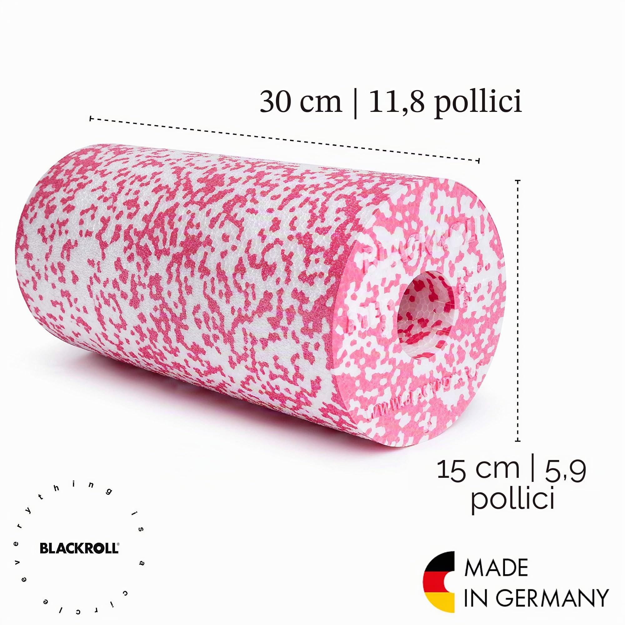 BLACKROLL® BOOSTER SET MED, Foam roller MED per il massaggio terapeutico e BOOSTER massaggiatore con Vibra Motion
