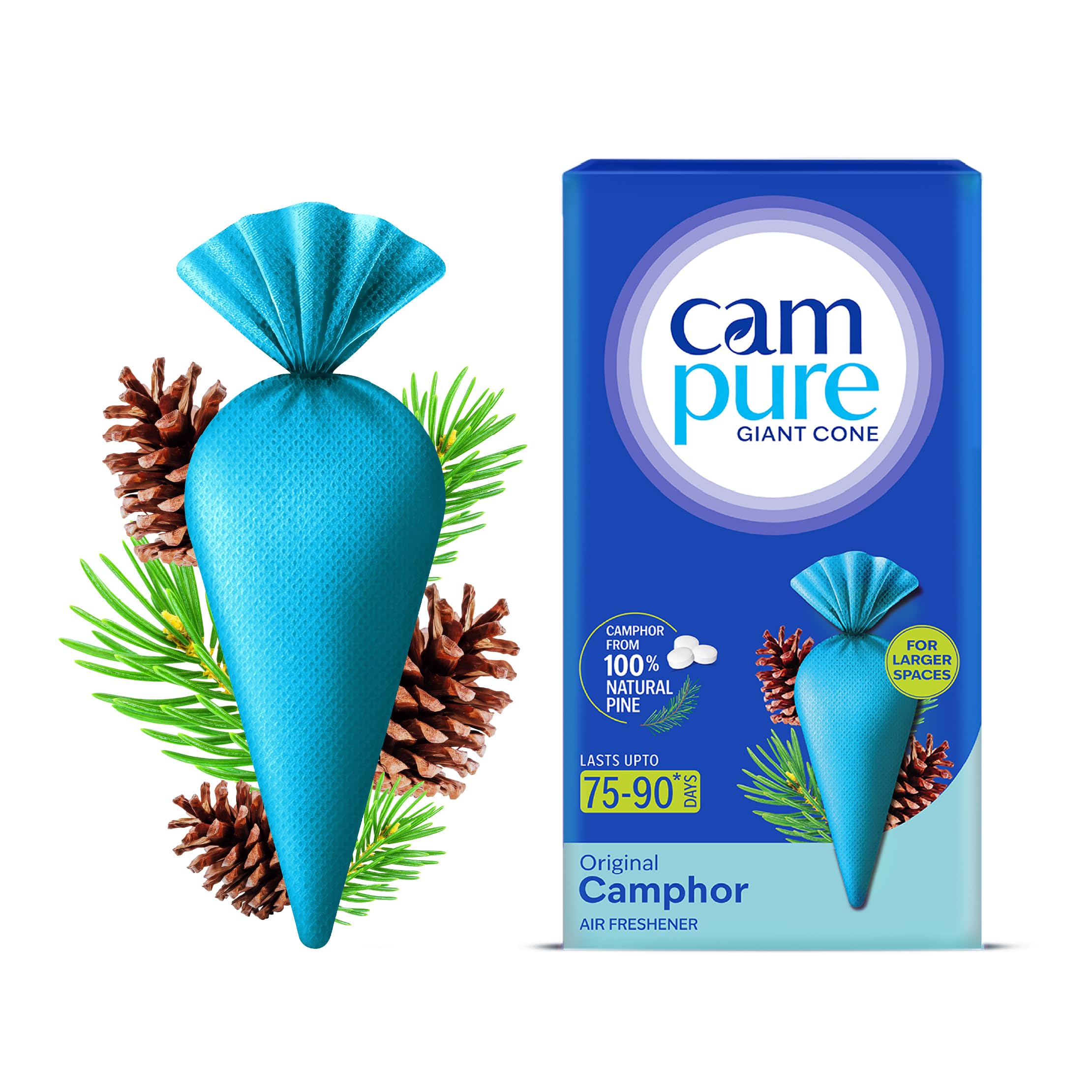 MANGALAM Campure Camphor Giant Cone (Pack Of 1) - 100% Organic|Air Freshener For Car, Wardrobe, Office Cabin'S, Drawers, Travel Bag & Bathroom-picture-29