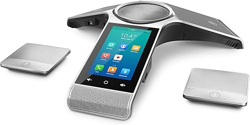 Yealink CP960-WirelessMic Conferencia IP Teléfono, 2 micrófonos de expansión inalámbricos. Pantalla táctil a color de 5 pulgadas. 802.11ac Wi-Fi,