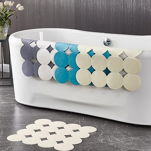 Miniatura 6 de Tapete de ducha cuadrado antideslizante, tapete de goma para bañera con ventosas para el interior de la ducha y el suelo del baño