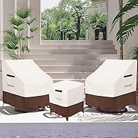 Vista 128 de Funda impermeable para mesa de centro para exteriores, rectangular para mesa auxiliar pequeña, para exteriores, rectangular, impermeable, 48 x 28 x