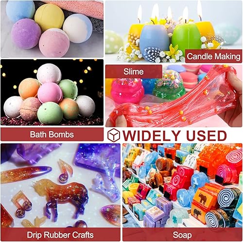 Vista 61 de CHANGTIKEJI Polvo de mica, 24 colores – 0.35 oz/botella de pigmento natural en polvo para resina epoxi, fabricación de jabón, fabricación de velas