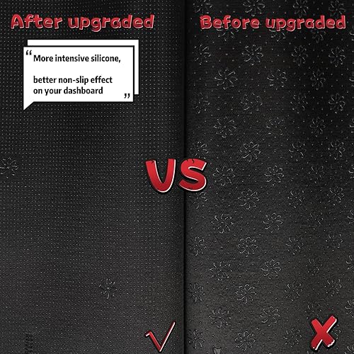 Miniatura 8 de Aulokcc Funda antideslizante para salpicadero, alfombrilla para Hyundai Sonata 2011-2014, fundas interiores de salpicadero, cubierta de gamuza negra