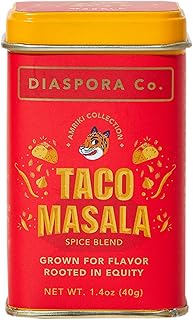 Diaspora Co. Taco Masala | Zesty Spice Blend for Beans, Meat, & More | Made with Fresh, Single-Origin Spices | 40g Everyday Tin