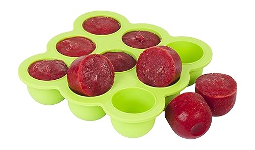 Miniatura 6 de Kiddo Feedo Bandeja para congelador de alimentos para bebés con tapa de clip de silicona, libro electrónico gratuito por el galardonado