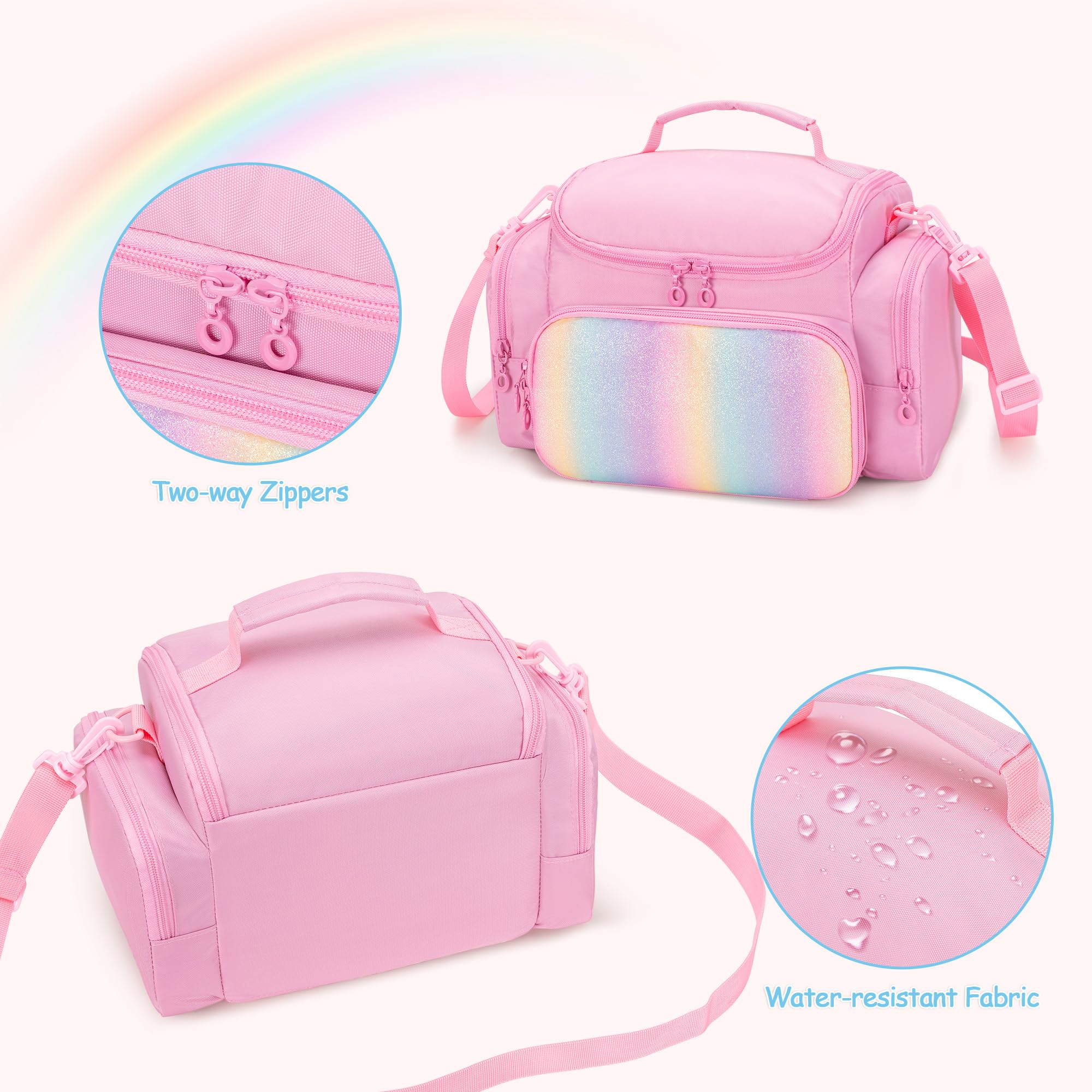 LoDrid Case Compatible With Compatible With Toniebox 2/1, Portable Bag For Audio Player Starter Set With Handle And Shoulder Strap, Accessories Organizer, Blue, Bag Only (Patented Design - View #6